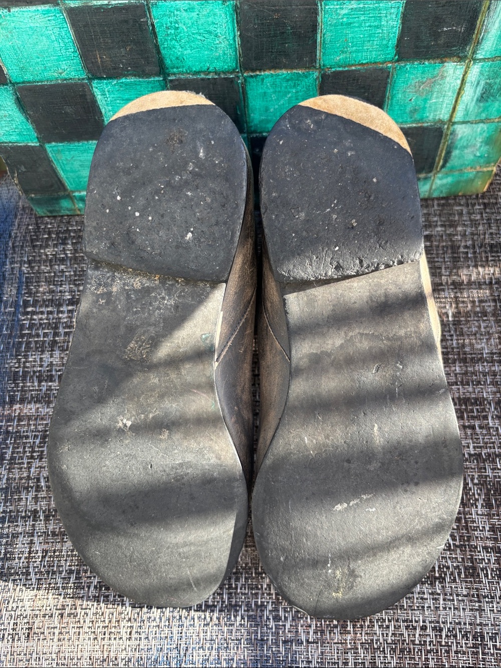 Free People Vintage Open-Toe Ankle Charcoal Booties, size 9 - Picture 7 of 7